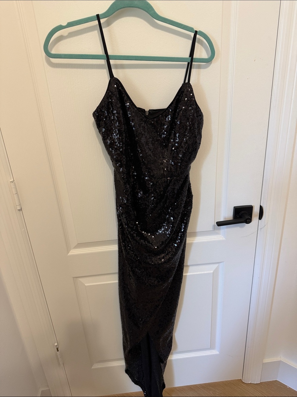 Lulus black sequin dress size small